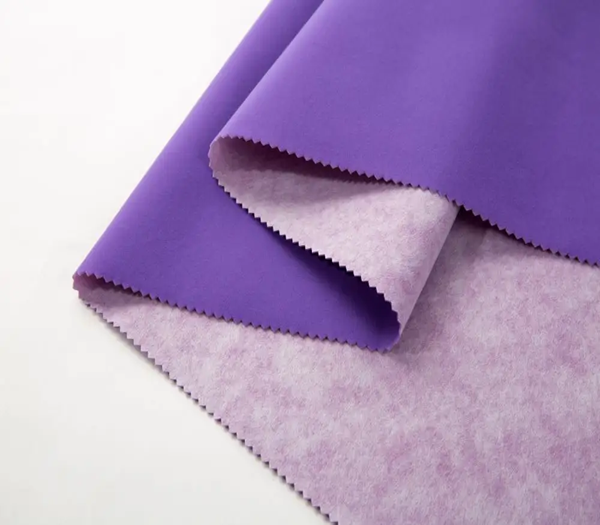 Purple velvet fabric